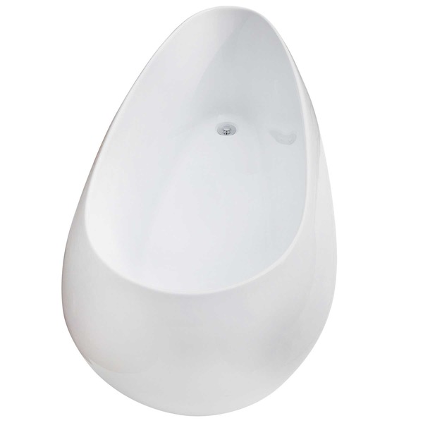 Banheira Oval Sem Hidromassagem Personnalité 59x87x179 cm Astra