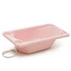 Banheira Para Bebê Rígida Com Suporte Rosa Perolado Galzerano