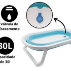 Banheira Portatil Dobrável Infantil Buba