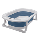 Banheira Portátil Infantil Com Termômetro Digital Azul Awiki