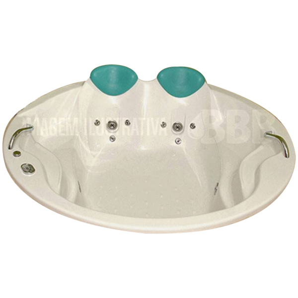 Banheira Redonda Sensuale Completa Com Hidro 1,79 x 1,79 x 0,
