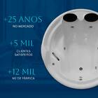 Banheira Redonda Veneza COMPLETA com hidromassagem em acrílic