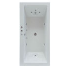 Banheira Retangular Com Hidromassagem Super Luxo 47x85x180 cm 6 jatos Astra