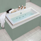 Banheira Retangular Com Hidromassagem Super Luxo 47x85x180 cm 6 jatos Astra