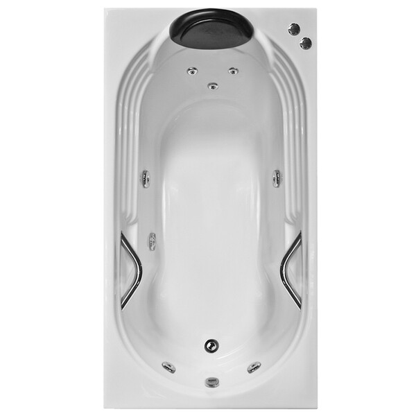 Banheira Retangular Hierro Individual Completa Com Hidro Em A