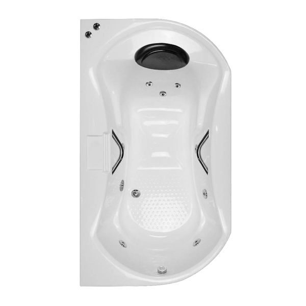 Banheira Retangular Rayana COMPLETA com hidromassagem em acrí