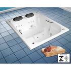 Banheira Siesta Dupla Slim 180x140x48 Gel Coat Albacete