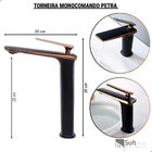 Banheiro Luxo Preto Fosco Completo Deca Torneira Petra Alta 1