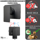 Banheiro Luxo Preto Fosco Completo Docol Torneira Baixa 1.1/4