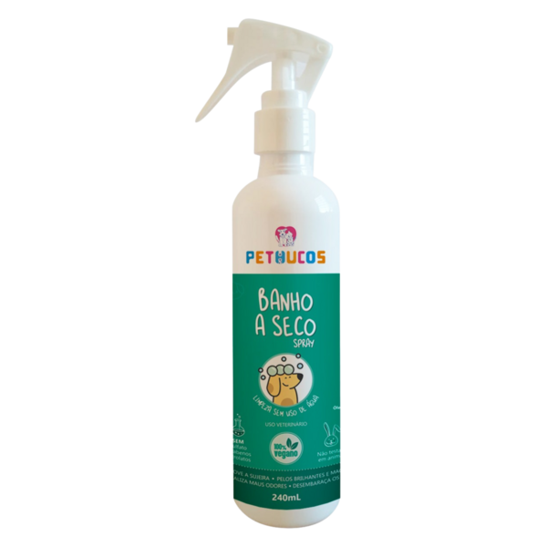 Banho Seco para Cachorro e Gato 240ml Pethucos