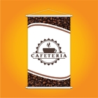 Banner Cafeteria Grãos Café Xícara Bebida Lona 80x50cm