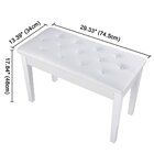 Banqueta,banco P/piano,c/assento P/2 Pessoas,baú,branco