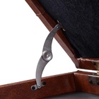 Banqueta,banco P/piano,c/porta Livros,reg De Altura,vermelho