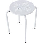 Banqueta 30x45cm Cazza Empilhável Branca