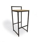 Banqueta 38cm Kappesberg Freijo/preto Fosco