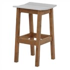 Banqueta 70cm Trevo  Pinhão/branco