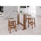 Banqueta 70cm Trevo  Pinhão/fendi