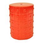 Banqueta  Sit Garden De Ceramica  - Vermelho  - 33x33x44 Cm