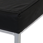 Banqueta Aço Alta Paris Cinza e Preta 75x39cm