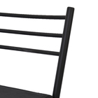 Banqueta Aço Alta Paris Preta 75x39cm