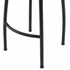 Banqueta Aço Alta Viracopos 75x35x33cm Preta Metalnew