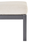 Banqueta Aço Baixa Oris 36x50cm Bege e Cinza Naterial