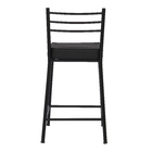 Banqueta Aço Baixa Paris Preta 60x39cm