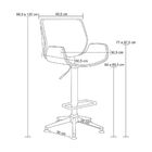 Banqueta Agra Giratória Com Regulagem De Altura E Base Estrel