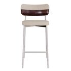 Banqueta Alloa Fixa Pés 50 X 44,7 X 103,5 Mm C/ Pés Brancos