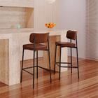 Banqueta Alloa Marrom E Preta