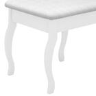 Banqueta Almofadada Branco