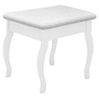 Banqueta Almofadada Branco