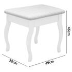 Banqueta Almofadada Branco