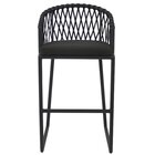 Banqueta Alta 100cm Com Encosto Eros Preto