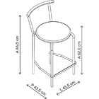 Banqueta Alta 106 - Móveis Carraro - Preto