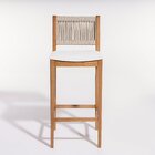 Banqueta Alta 41cm X 47cm X 105cm Linha Tune Verniz Mel/corda