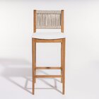 Banqueta Alta 41cm X 47cm X 97cm Linha Tune Verniz Mel/corda