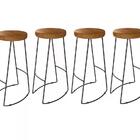 Banqueta Alta 4 Peças Estilo Industrial Class Milani Store