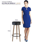 Banqueta Alta 70 Cm Cozinha Pés Palito Londres Salaone