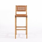 Banqueta Alta 75cm Assento Madeira Eucalipto Corda Náutica Oc