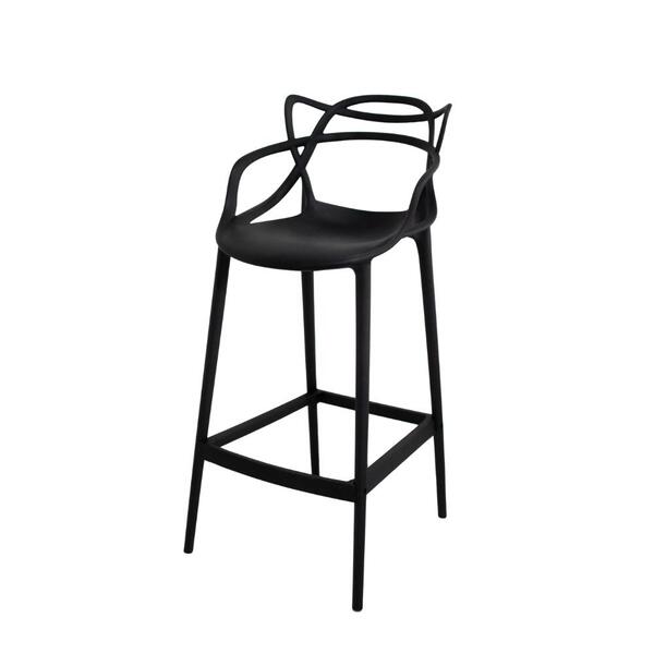 Banqueta Alta 76 Allegra Master Ana Maria Cozinha Preto