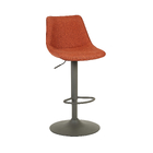 Banqueta Alta ABS com Encosto Tereza 86cm Aço e Couro Sintético Plicosa