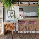 Banqueta Alta Aramado Liz Para Cozinha Bar Balcão Bistrô Hexá