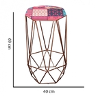 Banqueta Alta Aramado Liz Para Cozinha Bar Balcão Bistrô Hexá