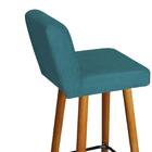 Banqueta Alta Azul Turquesa