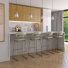 Banqueta Alta Ba 402 C Para Bancada Sala De Jantar Encosto E