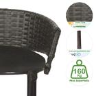 Banqueta Alta Bali  Tabaco A21 2 Unidades E Mesa Bistro Para