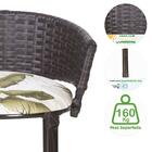 Banqueta Alta Bali Pedra Ferro A04 - 5un Para Balcao Cozinha