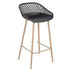 Banqueta Alta Bancada Cozinha Clarice Cloe Preto