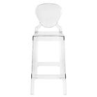 Banqueta Alta Bancada Cozinha Elizabeth 76 Cm - Incolor